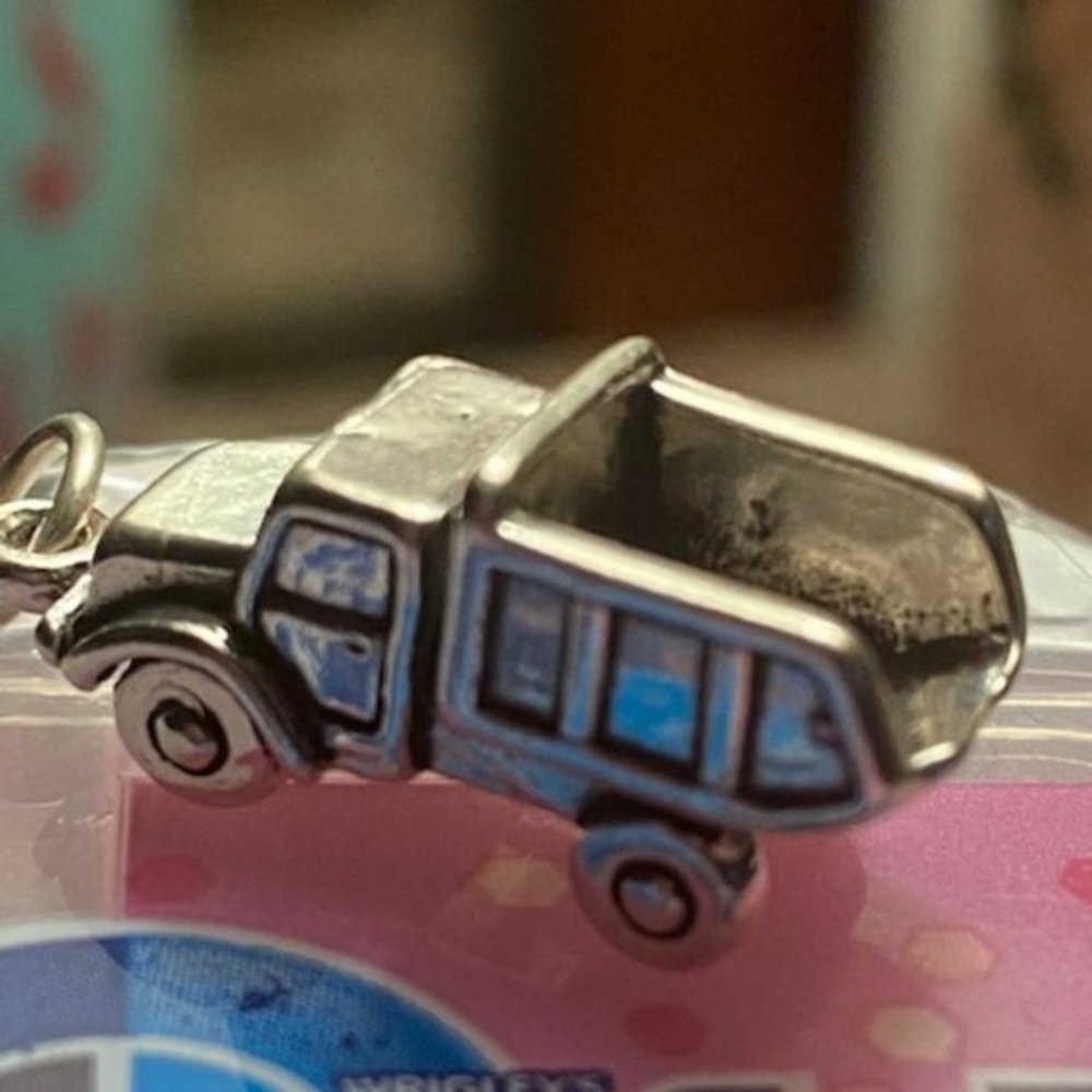 New! Dump Truck Construction Sterling Silver Charm
